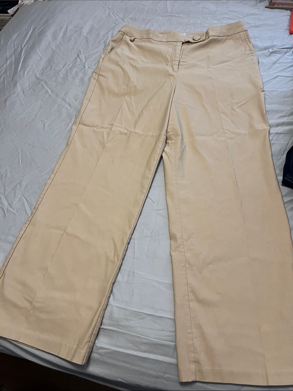 Cato Women's Khaki Wide-Leg Chinos - Light Beige